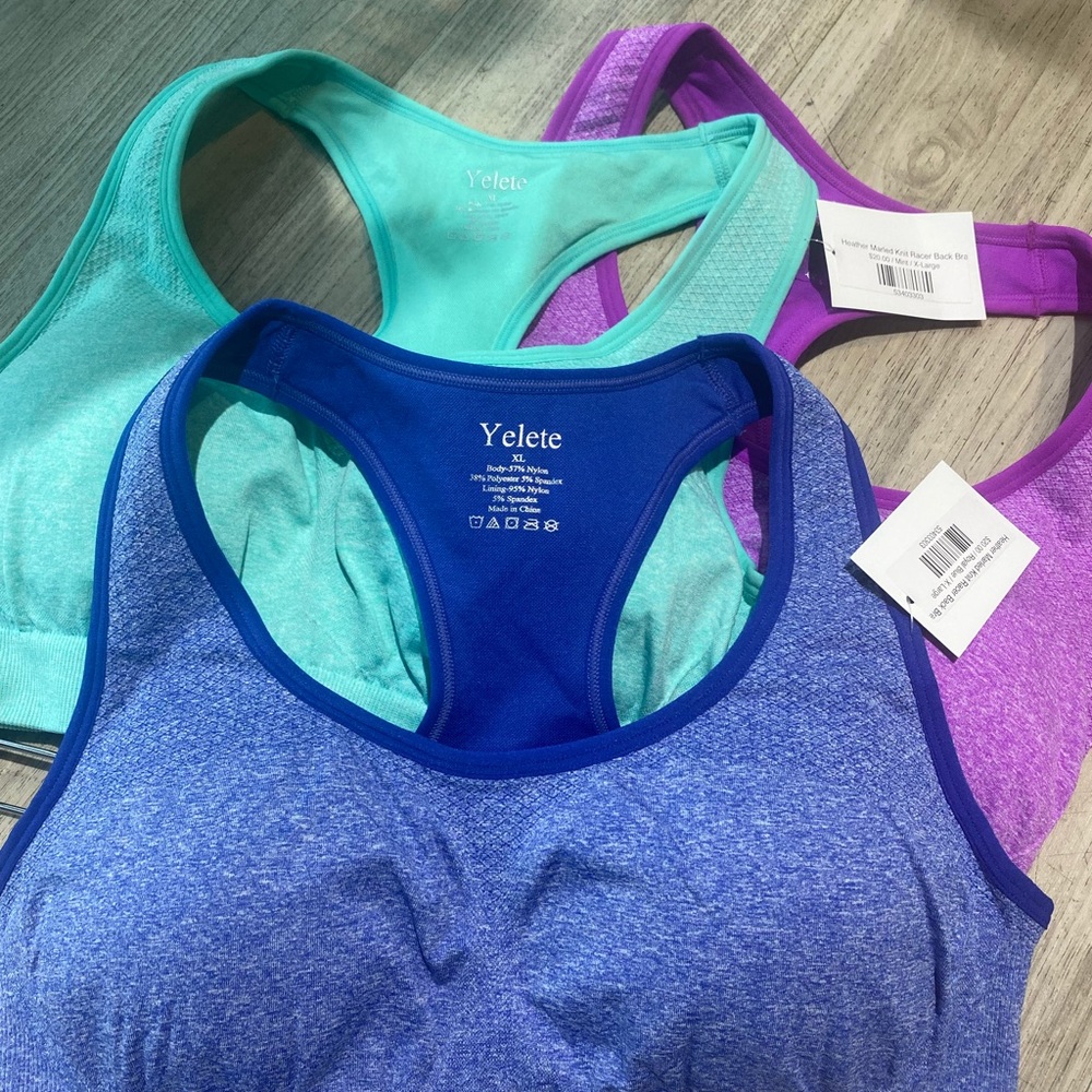 seamless sports bras. Never worn